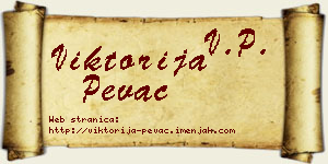 Viktorija Pevac vizit kartica